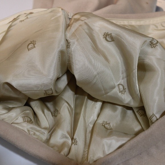 Dior Cream Vintage Felted Wool Skirt Suit 12 - Picture 5 of 16